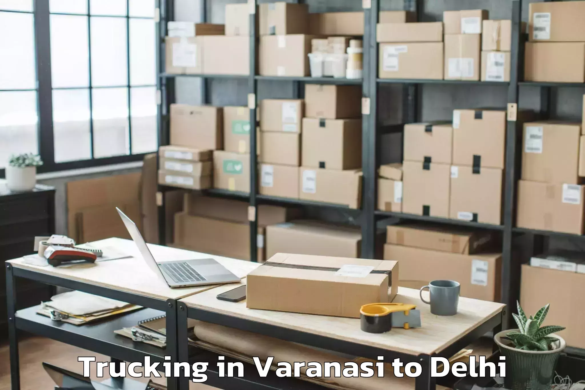 Quality Varanasi to Vivek Vihar Trucking